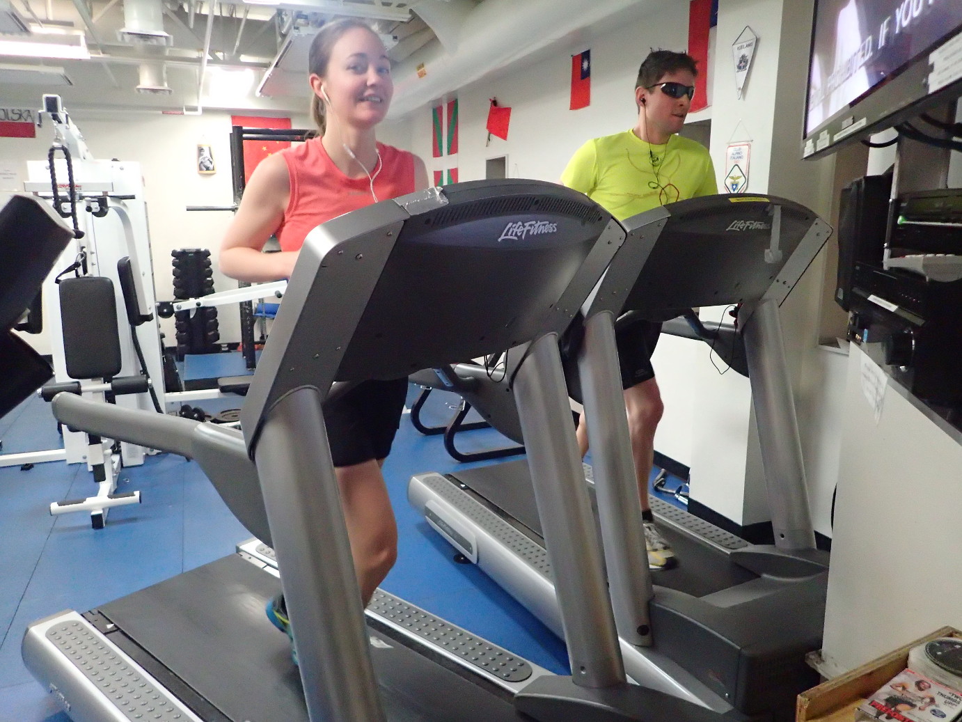 Discipline 5 - 10k treadmill run (Photo: Brett Baddorf)