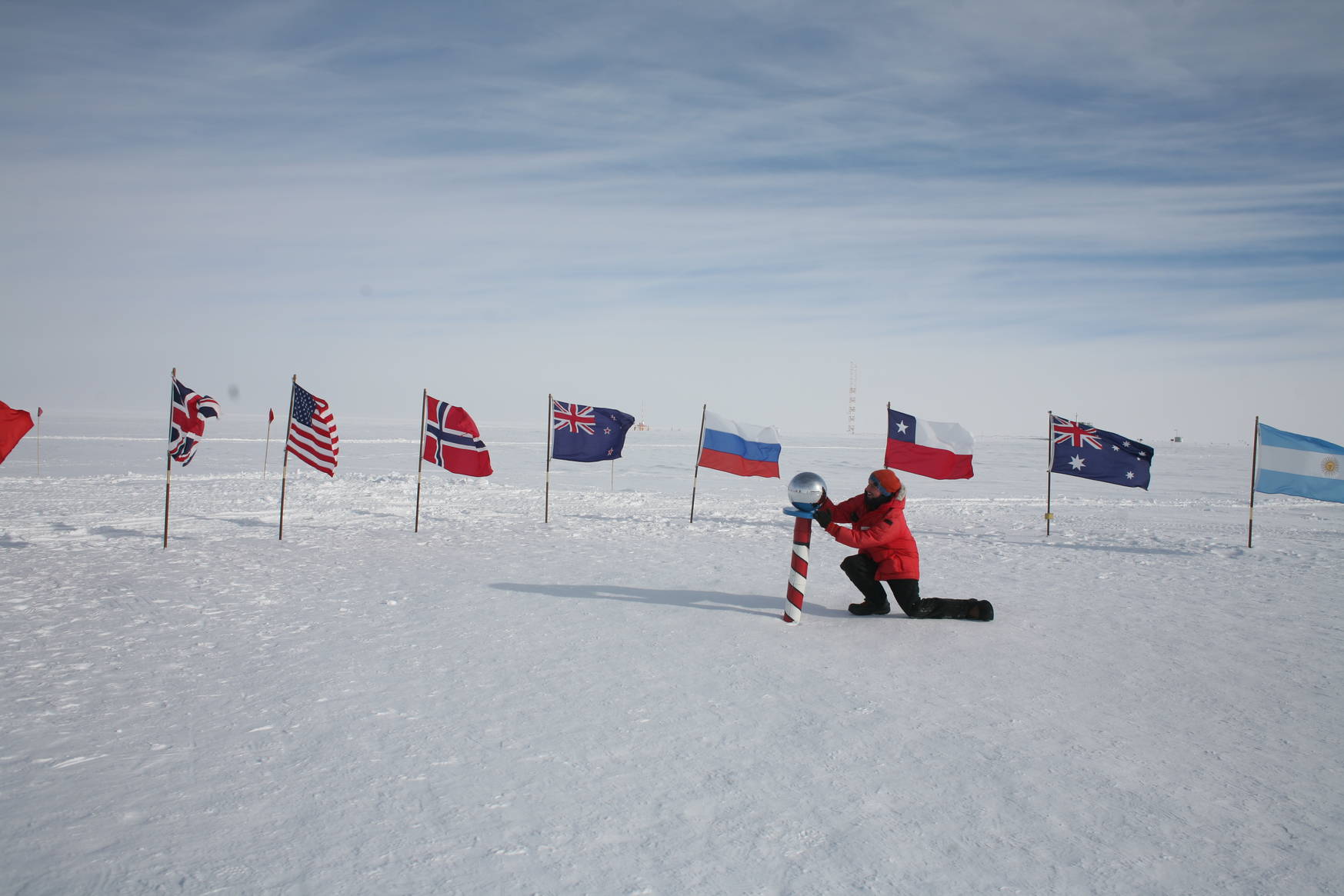 The ceremonial south pole.